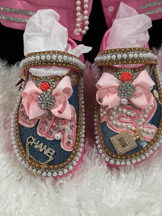 Barbie pink CC slides